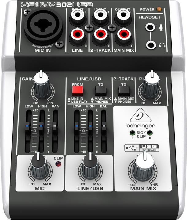 Image du produit Behringer Xenyx X302usb (Studio et mixeur live)