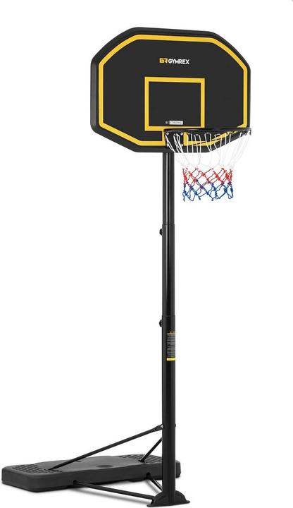 Gymrex Panier de basketball sur pied - Réglable en hauteur - 200 à 305 cm