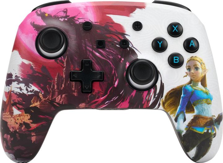 Actual product image PowerA Enhanced Wireless Switch Controller - Zelda Blood Moon (pink/white) (Switch Lite, Switch)