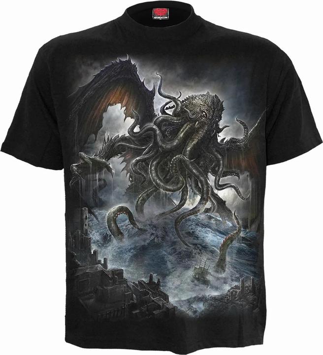 Actual product image Spiral Childrens/Kids Cthulhu Short-Sleeved T-Shirt (146, 152)