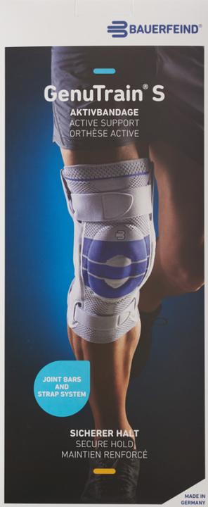 Produktbild GenuTrain S Aktivbandage Grösse 5 rechts titan (40, 41, 42, 43)