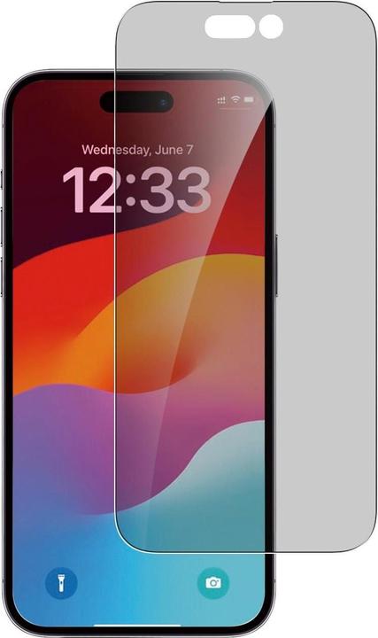 4smarts Second Glass Privacy avec cadre de montage pour Apple iPhone 15 (1 pièce(s), Apple iPhone 15)