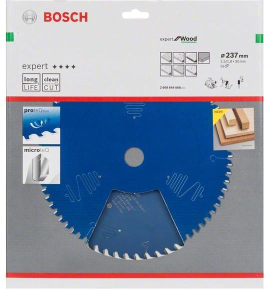 Immagine prodotto Bosch Professional Zubehör Lama circolare Expert per legno, 237 x 30 x 2,5 mm, 56
