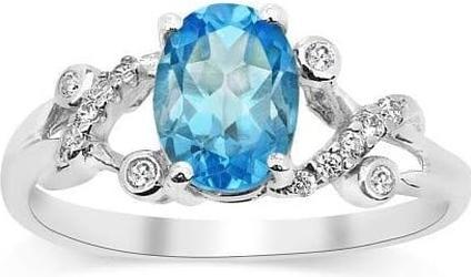 Silvego Silver decent ring with topaz Gio Caratti JJJBR24 - Circuit: 54 mm (54, 925 Silber)