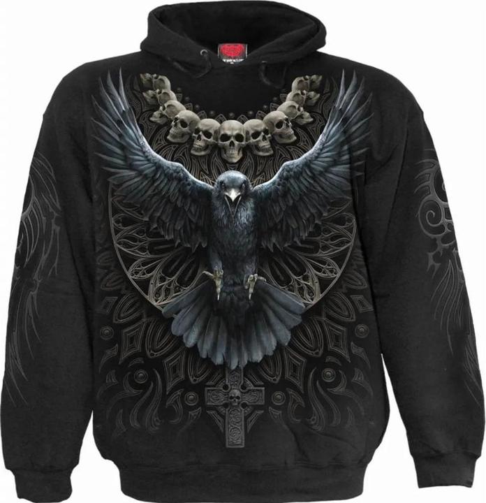 Image du produit Spiral - Sweat à capuche RAVEN SKULL - Adulte (S)