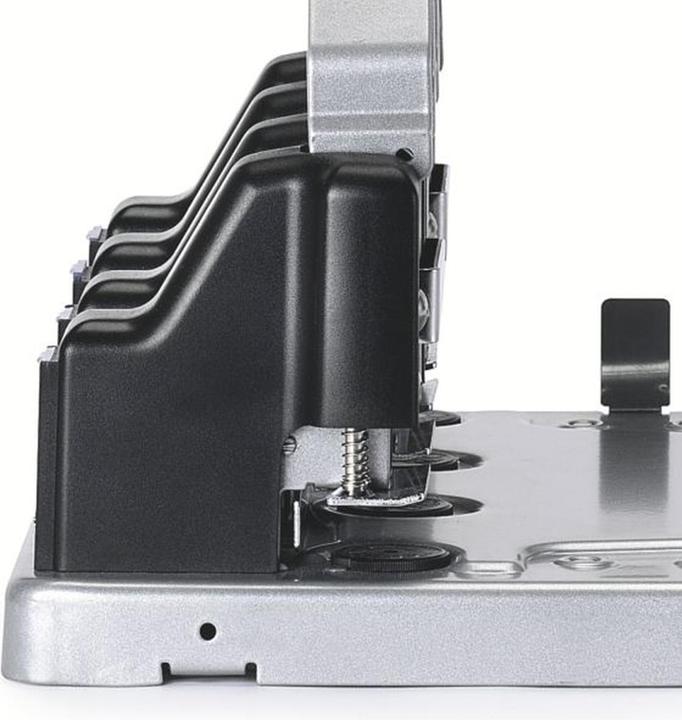 Actual product image Rexel Four-hole punch HD4150, black-silver Punching capacity: 150 sheets, made of metal, stop bar made of