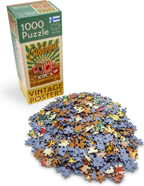 Image du produit Tactic Puzzle 1000 Vintage: Retro-Kino (1000 pièces)