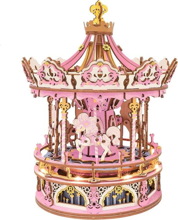 Actual product image Robotime Music Box Romantic Carousel (346 pieces)