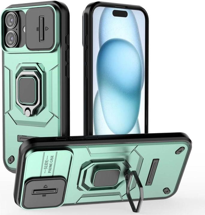 Actual product image Cover-Discount iPhone 16 Plus - Armor Case with kickstand (Apple iPhone 16 Plus)
