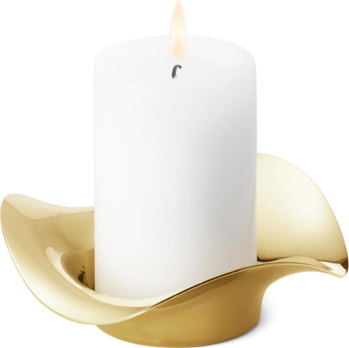 Actual product image Georg Jensen Cobra Pillar Candle Holder (Ø 6 x 4 cm)