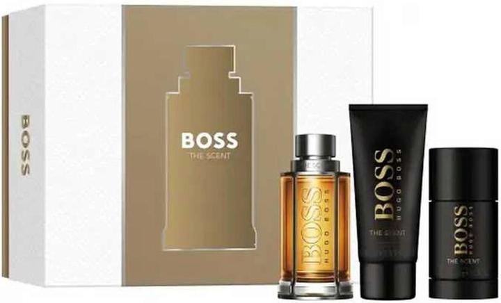 Hugo Boss The Scent Gift Set EDT 100 ml. deostick The Scent 75 ml and shower gel The Scent 100 ml (Parfum set)