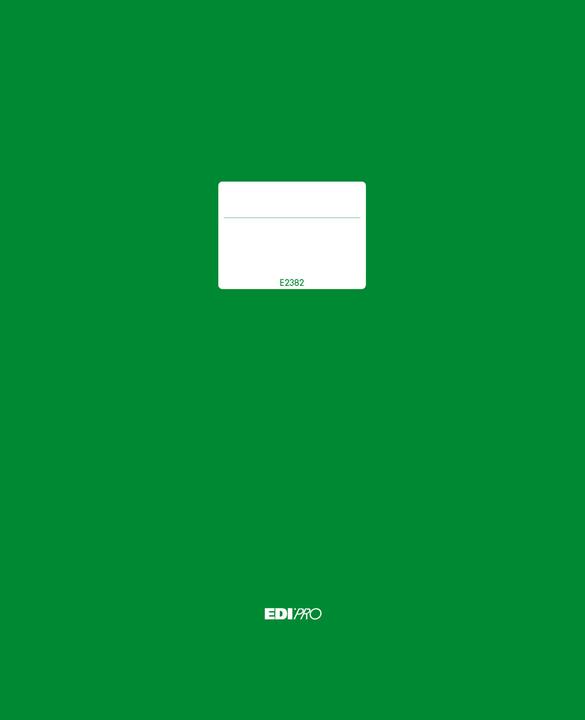 Produktbild Edi Pro EDIPRO - E2382 - General Report 400 Numbered Pages Bound (Hard) f.to 31x24,5 (400 x)