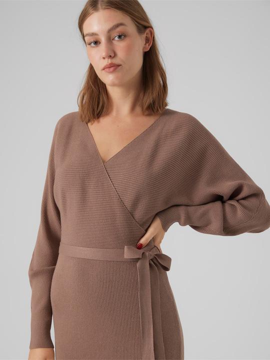 Produktbild Vero Moda VMHOLLYREM LS V-NECK DRESS GA NOOS Strickkleid (S)