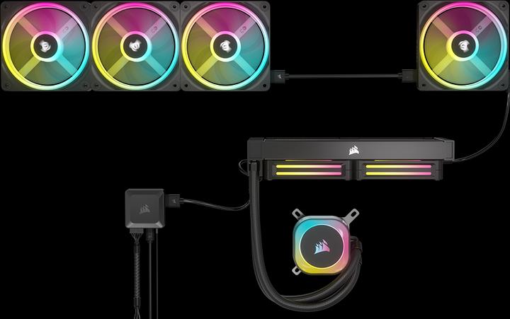 Immagine prodotto Corsair Cavo iCUE LINK, 1x cavo a Y da 600 mm con connettori diritti, nero