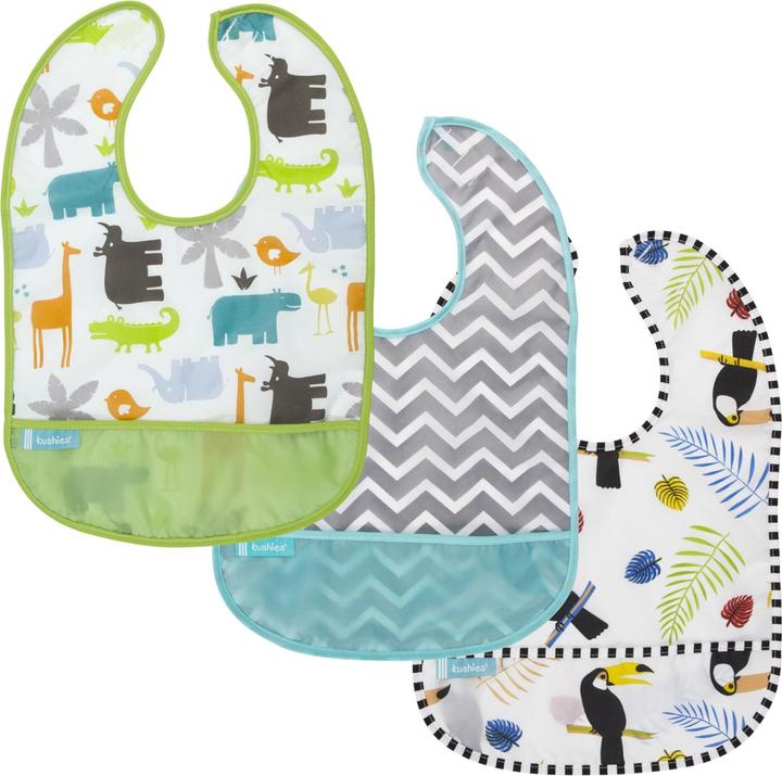 Kushies CleanBib sans manches 3 pcs. (12 mois)
