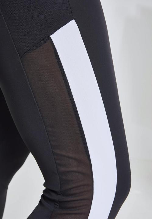 Actual product image Urban Classics Ladies Tech Mesh Striped Pocket Leggings (XS)