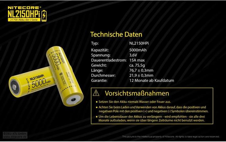 Produktbild Nitecore NL2150HPi