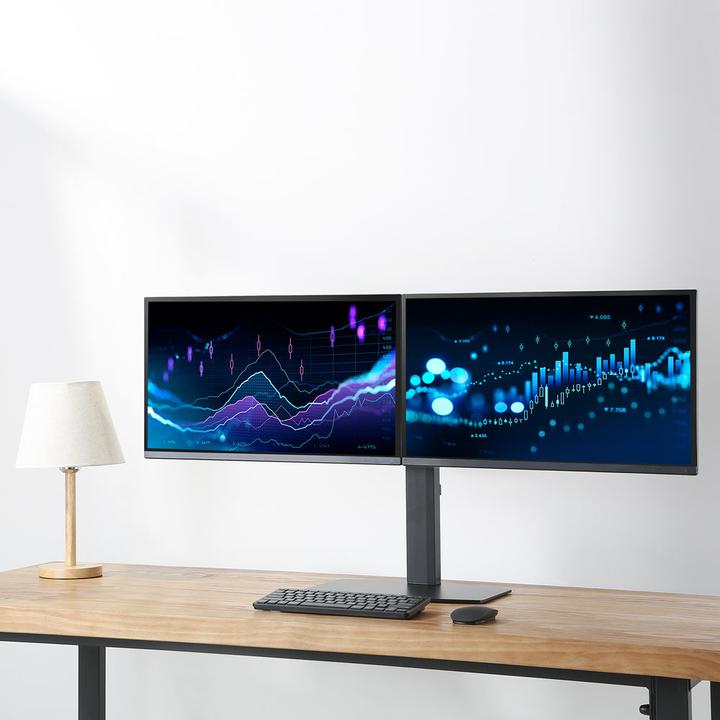 Produktbild Monitor Desk Stand, 2 screens up to 27ö, with gas spring (Tisch, 27")