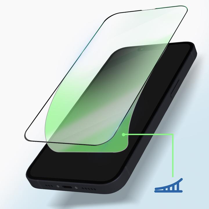 Actual product image Avizar Protective glass film 9H (1 Piece, Apple iPhone 14)