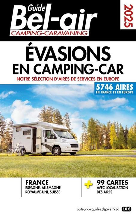 Actual product image Guide Bel-air camping-caravaning 2025 : évasions en camping-car (French, Collectif, 2024)