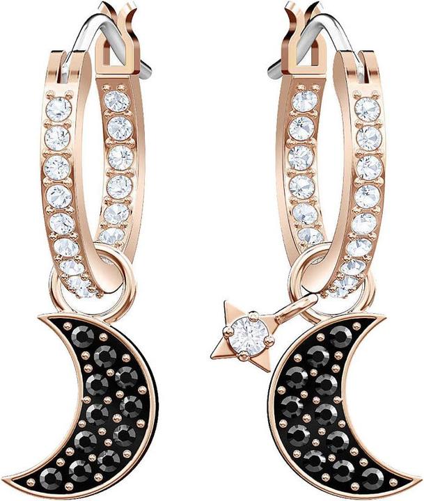 Immagine prodotto Swarovski Orecchini a cerchio Duo Moon Stud (Acciaio inossidabile)