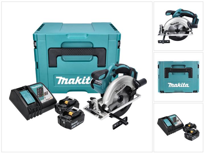Makita DSS 611 RFJ Akku Handkreissäge 18V 165 mm im Makpac + 2x 3,0Ah Akku + Ladegerät