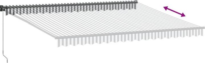 Image du produit VidaXL Markise Einziehbar 3,5X2,5 M Stoff Und Aluminium (3 m)