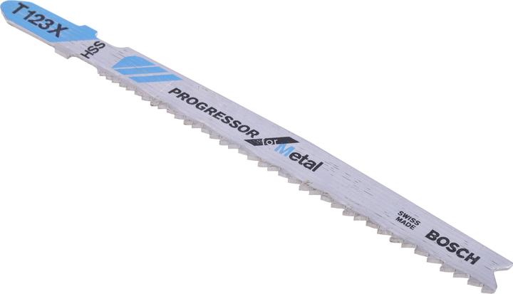 Immagine prodotto Bosch Professional Zubehör Lama per seghetto alternativo PRO Metal spessa e sottile T123XF, 100 mm, 5 pezzi.