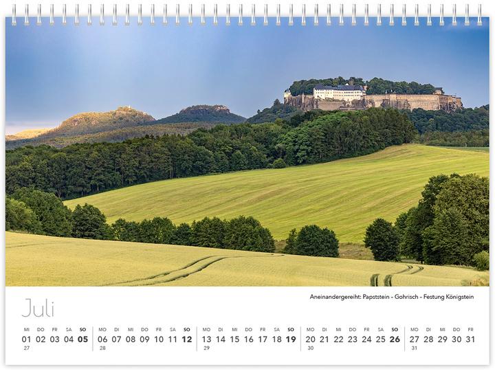 Actual product image Kalender Schsische Schweiz kompakt 2026 (21 x 15 cm, German)