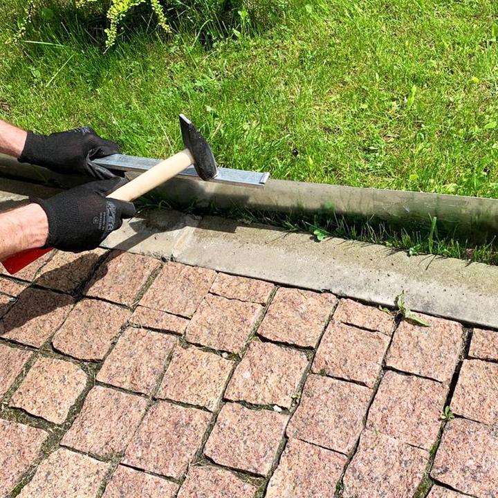 Actual product image Green Split Lawn edging strip metal aluminium/zinc 15 cm (1000 cm)