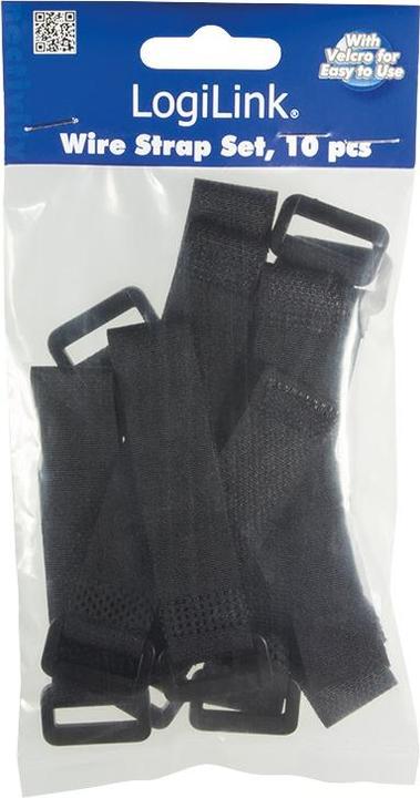 Image du produit LogiLink Colliers de serrage (Serre-câbles velcro, 150 mm, 10 pcs)