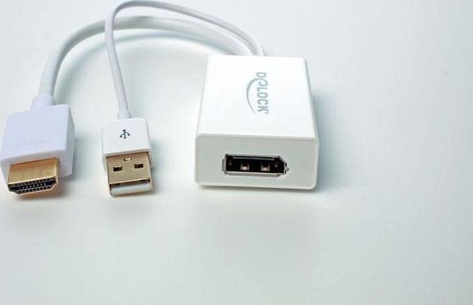 Produktbild Delock 62496 HDMI zu (DP, 24.50 cm)