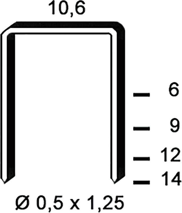 Produktbild Alsafix Klammern Type PF 6 mm aus Stahldraht verzinkt (5000 Stück)