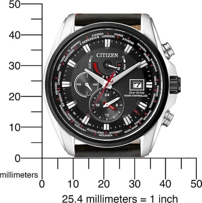 Productafbeelding Citizen AT9036-08E Eco-Drive heren radiogestuurd horloge saffierglas 20ATM 44mm (Radiogestuurde klok, 44 mm)