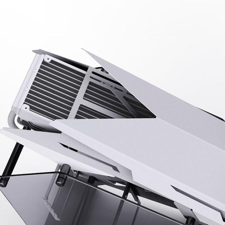 Actual product image Jonsbo MOD3 Mini Micro-ATX Tower Showcase, Tempered Glass - White (mATX, Mini-ITX)