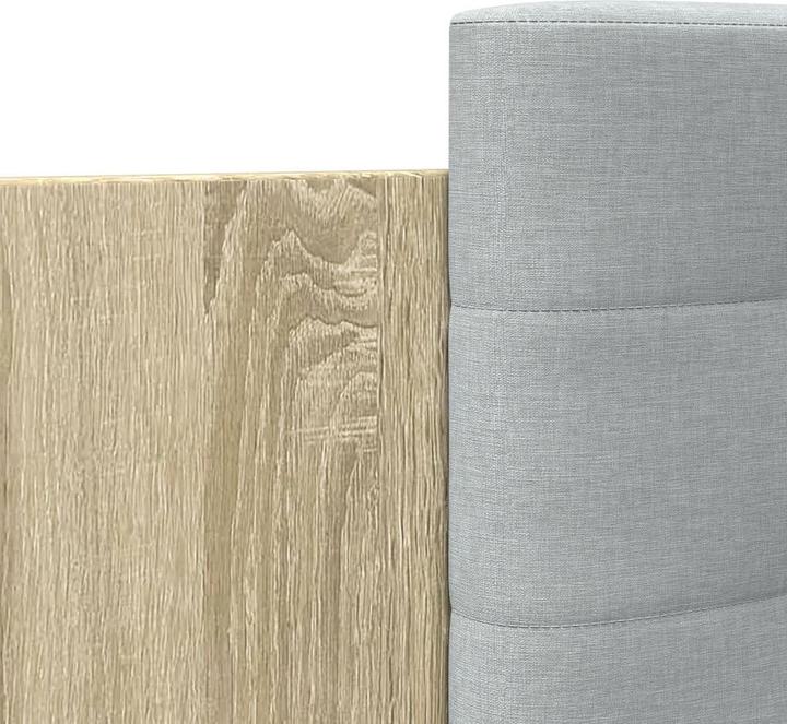 Image du produit VidaXL Cadre de lit avec tête de lit Chêne Sonoma (140 x 200)