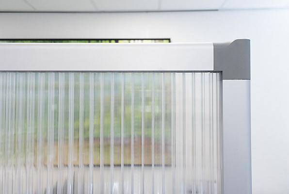 Image du produit smiT Cloison modulaire, transparente, h x l x p 1850 x 1250 x 500 mm, cadre en