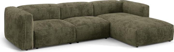 Image du produit Micadoni Canapé D'Angle Droit Modulaire, "Martina", 3 Places, 332x176x75 Fabriqué en Europe (Canapé d'angle)