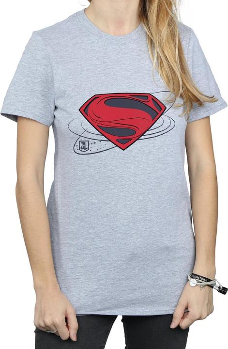 Image du produit - T-shirt JUSTICE LEAGUE MOVIE SUPERMAN LOGO - Femme (XL)