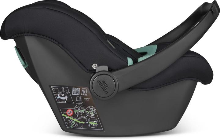 Produktbild ABC Design Autositz Babyschale Tulip Gruppe 0+ black (Babyschale, ECE R129/i-Size Norm)