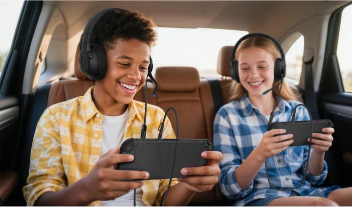Immagine prodotto Belkin Gaming On-Ear Kopfhörer für Kinder mit Kabel ENA011hqBK
