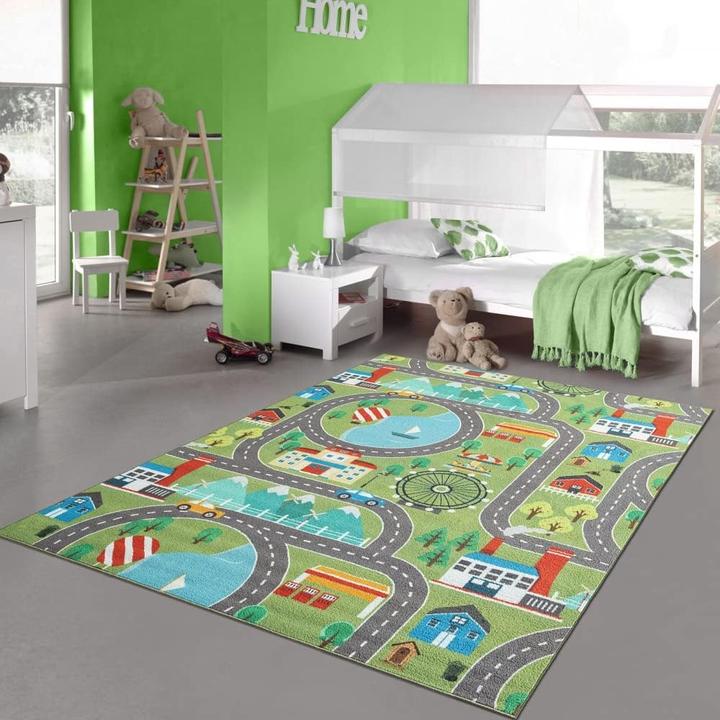 Image du produit Teppich-Traum Spielteppich mit Stadtlandschaft (80 x 150 cm)
