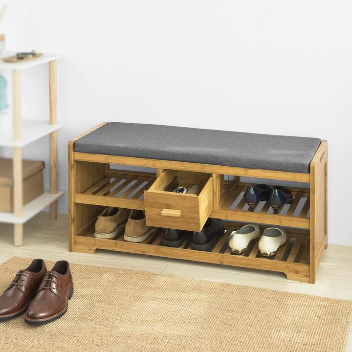 Produktbild SoBuy Sitzbank mit Sitzfläche (91 cm)