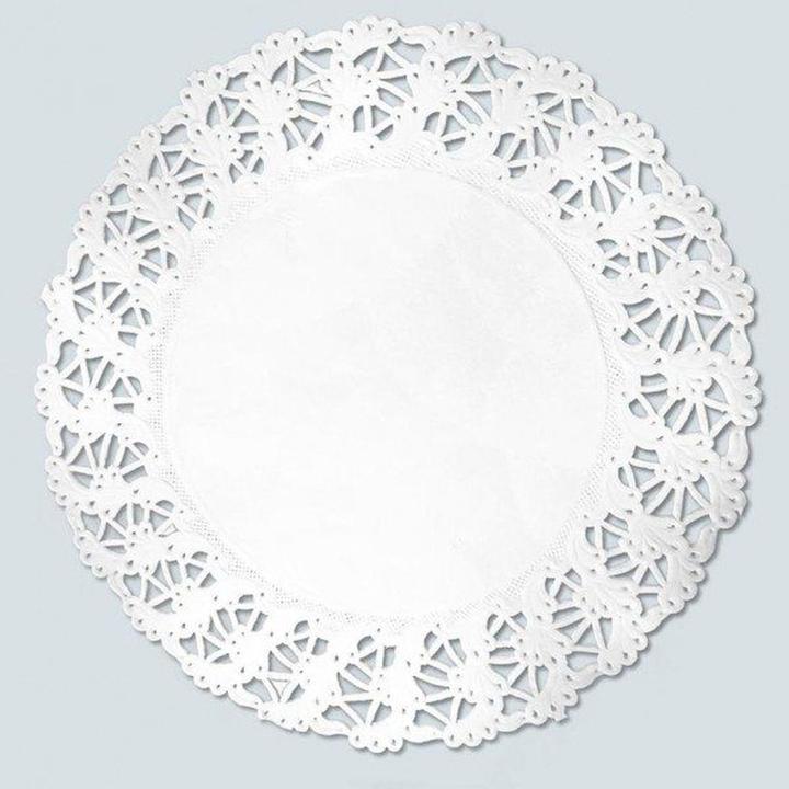 Produktbild Hygostar Tortenspitzen rund DM 9cm VE=250 Stück hochweiss