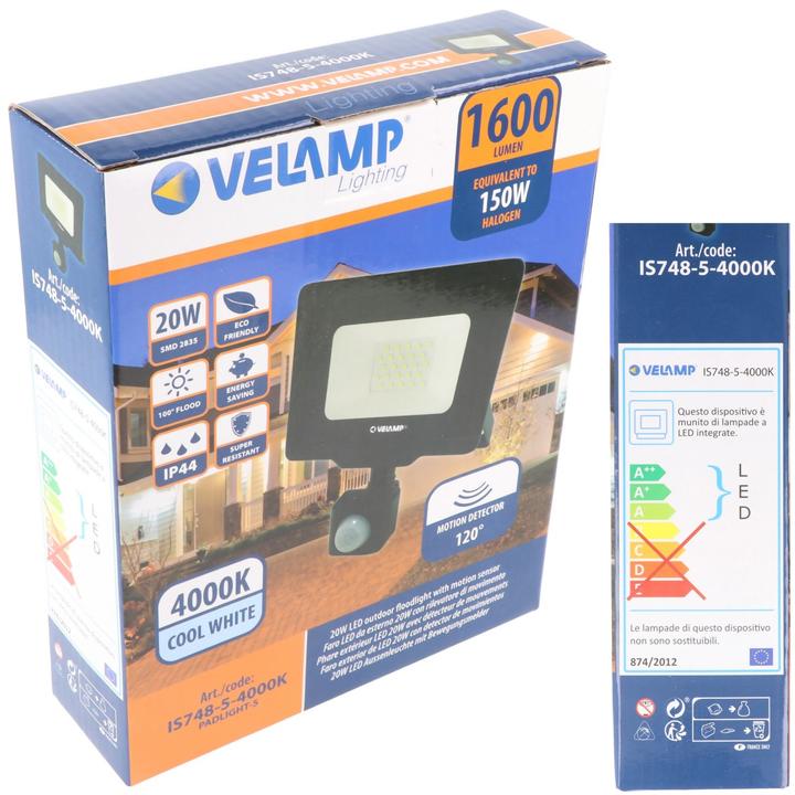 Actual product image Velamp Led Floodlight PadLight5 Natural White Light (1600 lm, IP44)