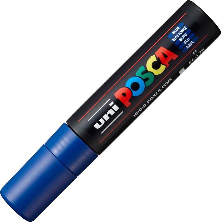 Actual product image Posca Marker PC-17K rectangular tip (Blue, 15 mm, 1 x)