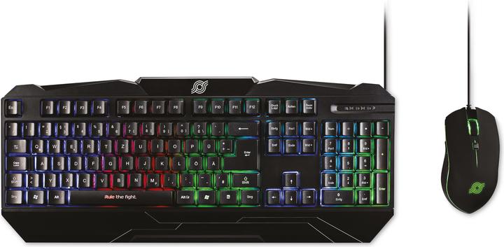 Actual product image MediaRange Gaming Series Set Keyboard + Mouse QWERTY sw (DE, Cable)
