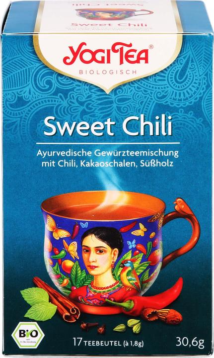 Immagine prodotto Yogi Tea Miscela di tè alle spezie ayurvediche Sweet Chili, 17 bustine filtro (30.60 g)