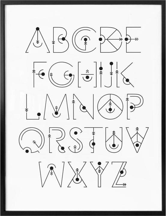 Actual product image Trenddeko Alphabet Gravity (40 x 50 cm)