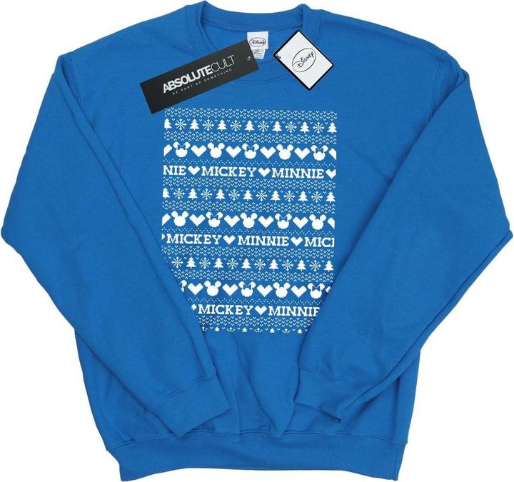 Immagine prodotto Disney Mickey And Minnie Christmas Fair Isle Felpa Uomo (M)